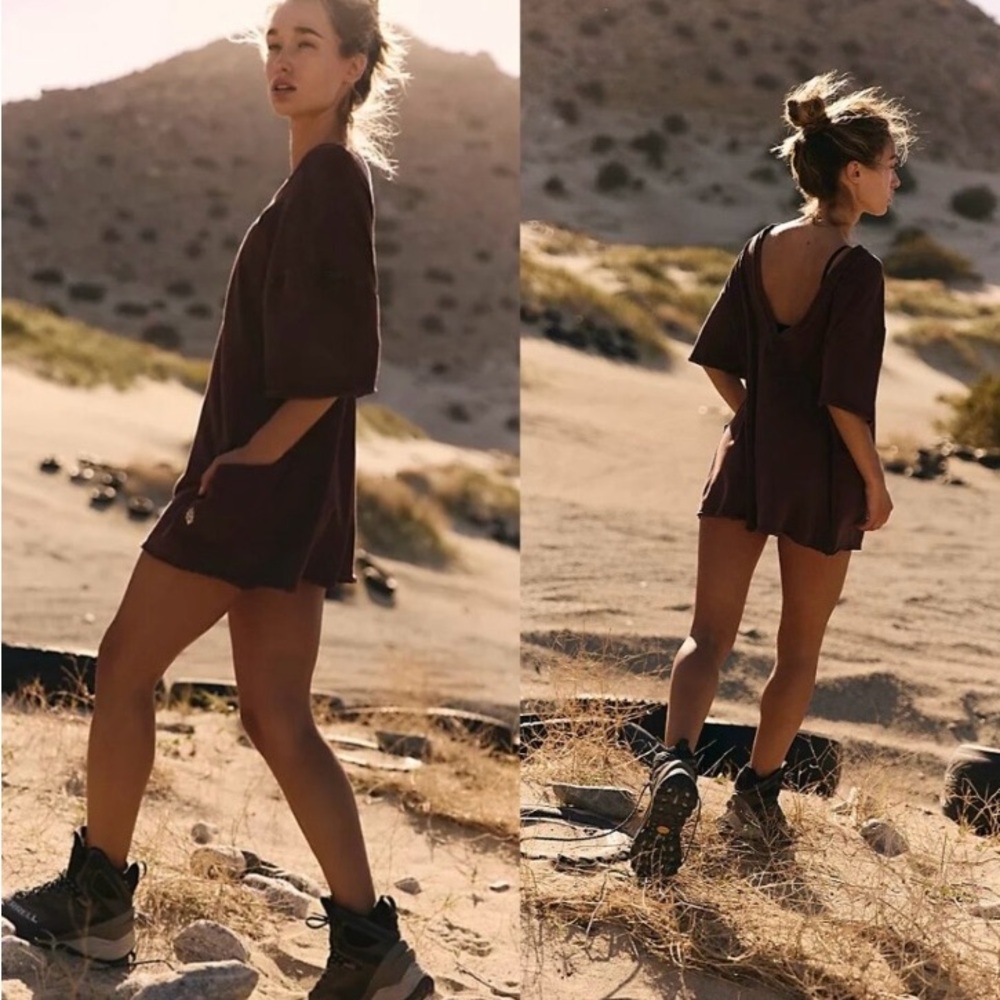 Free People Movement Hot Shot Tee Romper - Picture 2 of 16